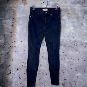 Madewell 9" High‎ Riser Skinny Skinny Black Jeans Size 27